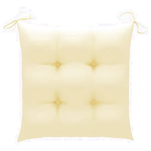 IGANQIANFANG Chair Cushions 4 pcs Cream White 19.7
