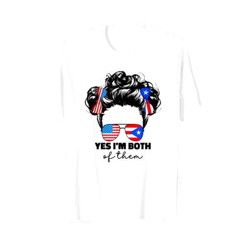 American And Puerto Rican Flag Girl Designs Co. Half American And Puerto Rican Rico Flag Kids Girl Girls T-Shirt