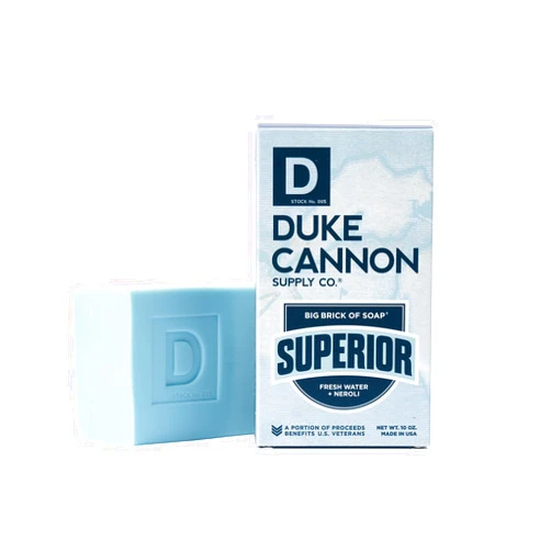 Duke Cannon Supply Co. Duke Cannon Big Brick of Soap for Men - Superior, Fresh Water + Neroli. 10 oz