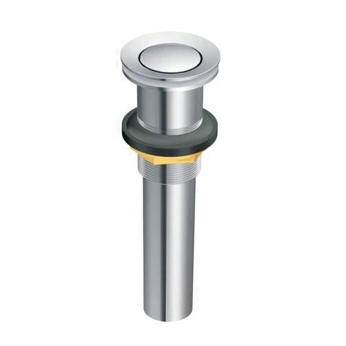 Ruvati Push Pop-up Drain for Bathroom Sinks Without Overflow - Stainless Steel Finish - RVA5103ST