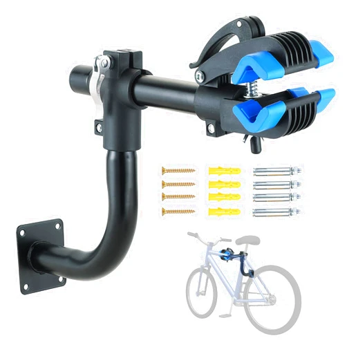 NATGAI Curved Bike Repair Stand, Bench Mount Bike Repair Stand Bicycle Maintenance Rack Workstand, Adjustable Removable Home Bicycle Maintenance Stand for Road Mountain Bikes