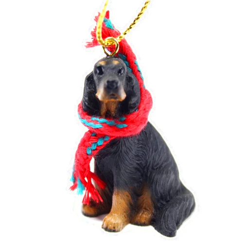 Conversation Concepts Gordon Setter Tiny Miniature One Christmas Ornament - Delightful, Gold