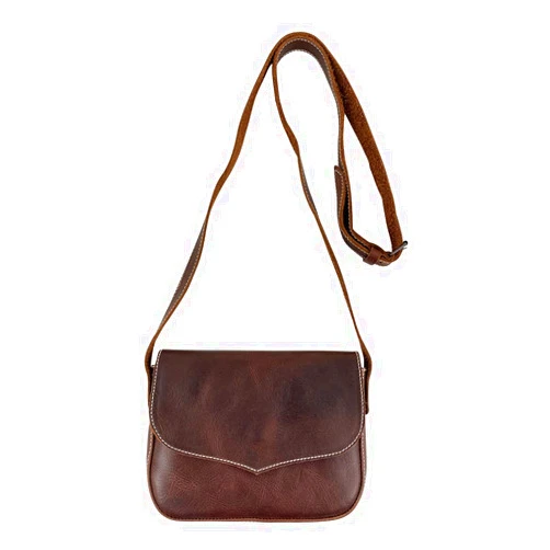 Hide & Drink, Shoulder Bag Handmade from Full Grain Leather - Bourbon Brown