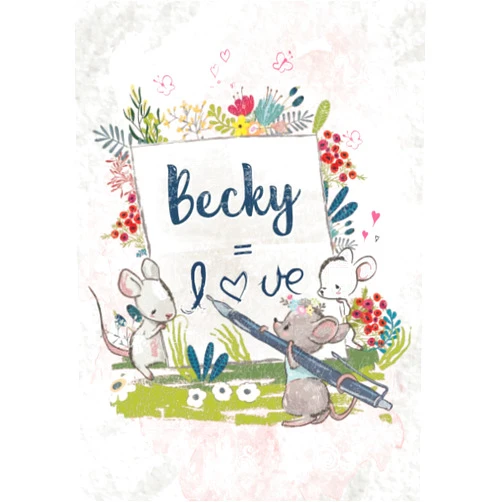 Polly USS Hope Publishing Becky: Notebook A5 | Personalized name Becky | Birthday gift for women, girl, mom, sister, daughter ... | Letter: Becky = LOVE | 120 lined pages journal, small size A5 (ca. 6 x 9 inches)