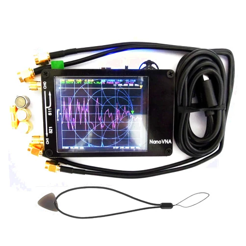 VQP NavoVNA-H Vector Network Analyzer, HW3.6.1 10KHz-1.5GHz MF HF VHF UHF Antenna Analyzer with 2.8'' Touchscreen, Measuring S Parameters/Voltage Standing Wave Ratio/Phase Delay/Smith Chart