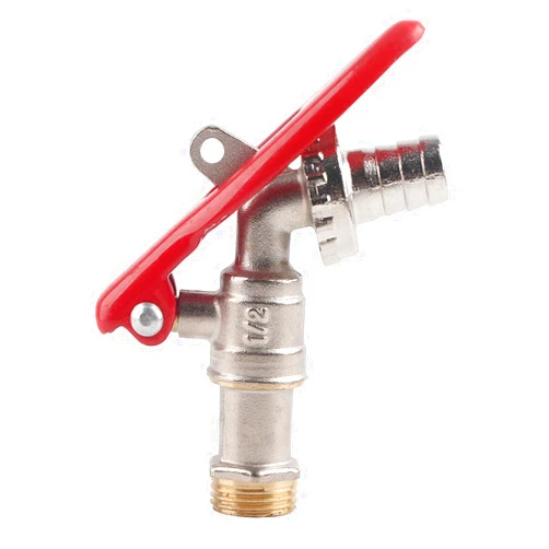 Walfront Metal Draft Faucet,Brass Draft Beer Tap Faucet Lock for Kegerators Brass 1/2