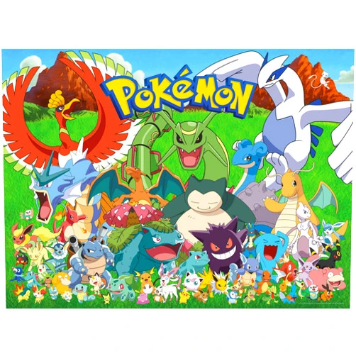 Buffalo Games - Pokemon- Fan Favorites - 100 Piece Jigsaw Puzzle for Families -Challenging Puzzle Perfect for Game Nights - Finished Size is 15.00 x 11.00