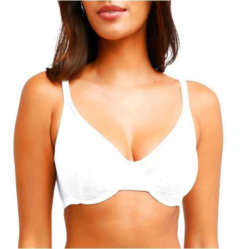 Bali Women's One Smooth U Lace Minimizer Bra, Underwire Bras, Full-Coverage Convertible Bra