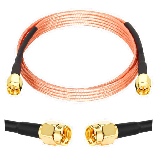 XRDS -RF SMA Male to SMA Male Cable 8FT, SMA Cable RG316 SMA Extension Cable for LNA Low Noise RTL SDR Dongle ADS-B Receiver VNA Vector Network Analyzer Antenna SWR Meter Spectrum Analyzer