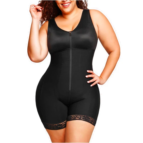 SHAPELLX Shapewear Tummy Control for Women Post Surgery Body Shaper Thigh Slimmer Bodysuit Compression Garment