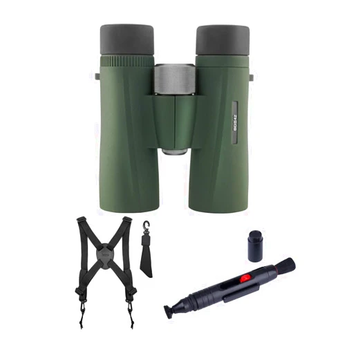Kowa 8x42 BDII-XD Prominar Roof Prism Binoculars Bundle with Harness and Lens Pen (3 Items)