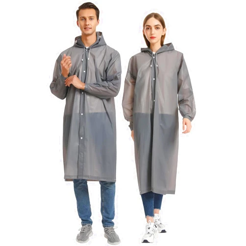 Opret 2 Pack Raincoats for Adults Reusable, EVA Rain Ponchos Lightweight Rain Coat Waterproof Rain Gear for Men and Women