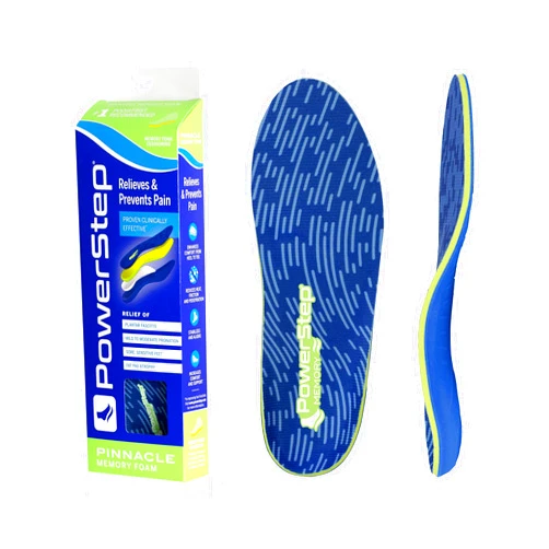 PowerStep Insoles, Memory Foam, Heel and Arch Pain Relief Insole, Cushioning Arch Support Orthotic For Women and Men