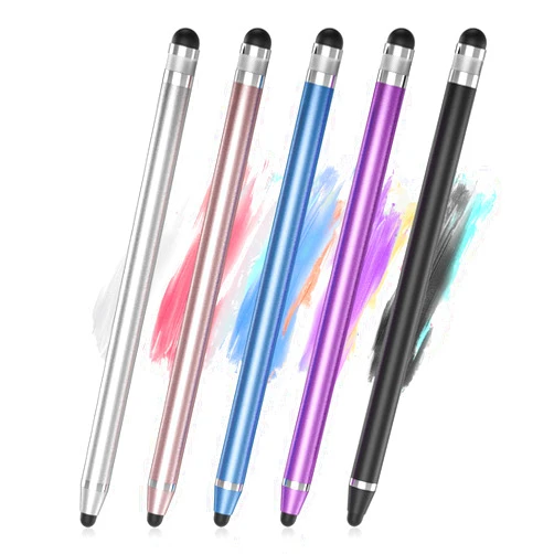 IHuigol 5-Pack Stylus for Touch Screens Pen for iPad High Sensitivity & Precision Capacitive Compatible with iPhone/iPad/Android/Tablet (Black/Silver/Blue/Pink/Purple)
