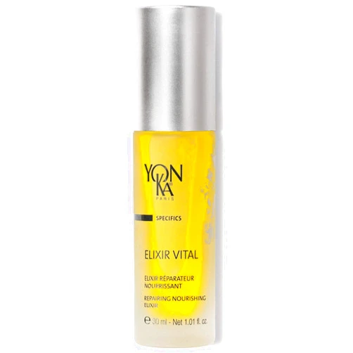Yonka Yon-Ka Elixir Vital Concentrate (30ml) Revitalizing Anti-Aging Treatment to Moisturize and Remineralize Skin, Vitamin-Packed Anti-Wrinkle Serum, Paraben-Free
