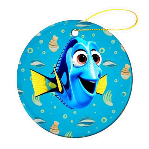 JTKLQDH Christmas Decorations,Dory Faces Print Ornaments for Living Room,Halloween Ornaments for Tree