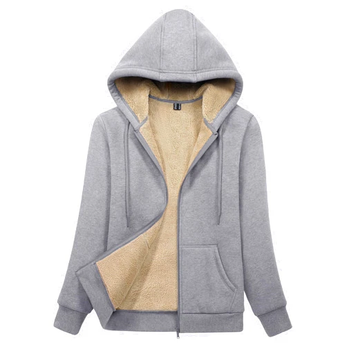 MAGCOMSEN Womens Zip Up Hoodies Sherpa Lined Fleece Thermal Jacket Full Zip Winter Warm Casual Thick Coats Pockets