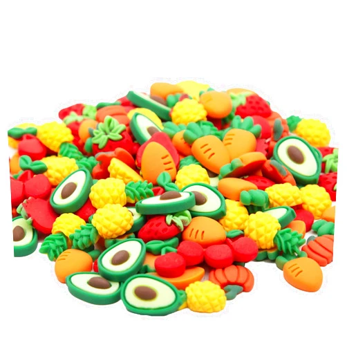 Baiinjiene Fruit Resin Charms 60Pcs Resin Flatback Beads Charms for DIY Crafts Making,Scrapbooking,Decorations,Hair Clip,Embellishments