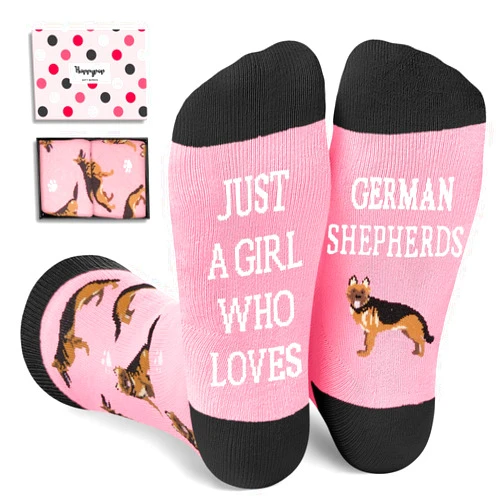 HAPPYPOP Funny Dog Lover Gifts - Husky Chihuahua Socks for Women, Beagle Valentine Gifts