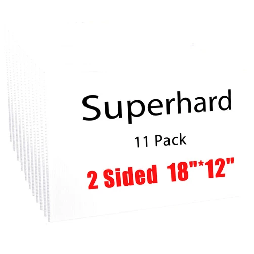 ONEXIZ 11 Pcs 18 x 12 Inches Corrugated Plastic Sign Waterproof Blank Board Sheets White Double Sided Poster Board for Yard, Garage Sale, Rent, Birthday Party, Guidepost Decorations