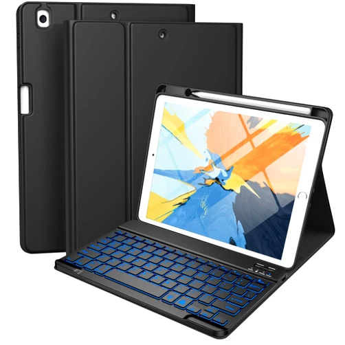 Hamile Keyboard Case for iPad 9th 8th 7th Generation Case with Keyboard 10.2