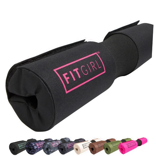 FITGIRL - Squat Pad and Hip Thrust Pad for Leg Day, Barbell Pad Stays in Place Secure, Thick Cushion for Comfortable Squats Lunges Glute Bridges, Olympic Bar and Smith Machine