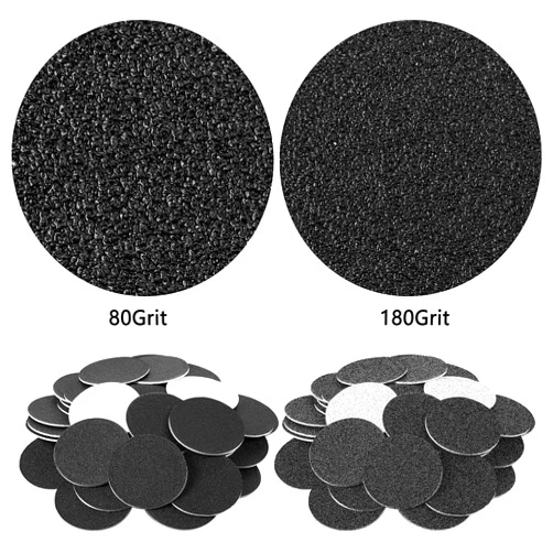 Maitys 120 Pcs Replaceable Sandpaper Discs Tip 2 Toe Refill Disks Replacement Sandpaper Pad Discs for Electric Foot File Callus Remover Dead Skin Calluses Removal (80 Grit,180 Grit)