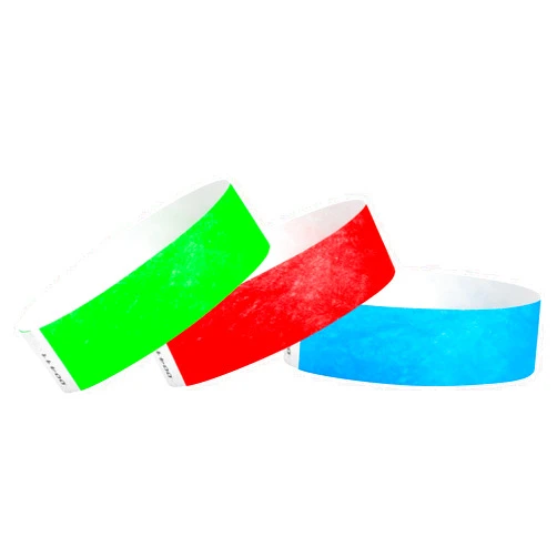 WristCo Tyvek Wristbands for Events – 300 Count, 3-Color Variety Pack – Tamper-Proof Design Prevents Reuse – Premium-Grade Bracelets for Hospital & Medical ID, Party, VIP Identification