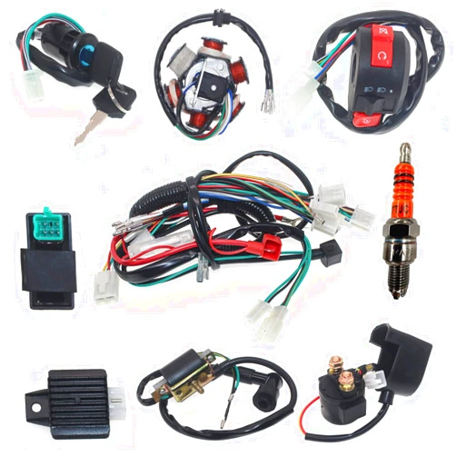 RUITONDA 125cc Wiring Harness 110cc ATV Wiring Harness Kit for Chinese ATV Wiring Harness Compatible with GY6 Taotao Kazuma Baja 50cc 70cc 90cc 110cc 125cc 150cc ATV Go Kart Scooter Pit Bike Quad Moped