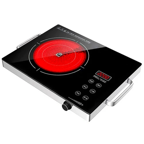 COYOUCO Induction Hob, Induction Cooker Countertop Burner, 2200W Ultra-Thin Single Induction Cooker with LCD Sensor Touch Control & Knob, 22 Temperature Levels 3-Hour Timer