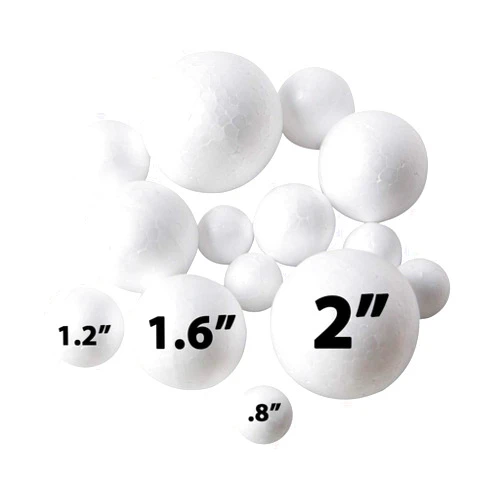 Bargain Paradise 240 Pack Foam Balls -Craft Foam Balls -Foam Craft Balls -Foam Balls for Arts and Crafts, DIY Craft for Home, School Craft Project -240 Bulk Foam Balls, 4 Sizes .8’’, 1.2’’, 1.6’’, 2’’ Inches