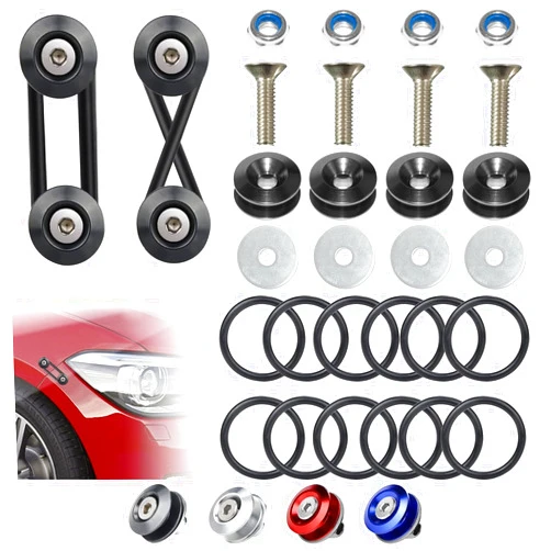 BFXM Universal Car Bumper Quick Release Clips Fasteners Kit, Front and Rear Bumper Fasteners, Ultimate Fastening Solution for Quick Bumper Release.