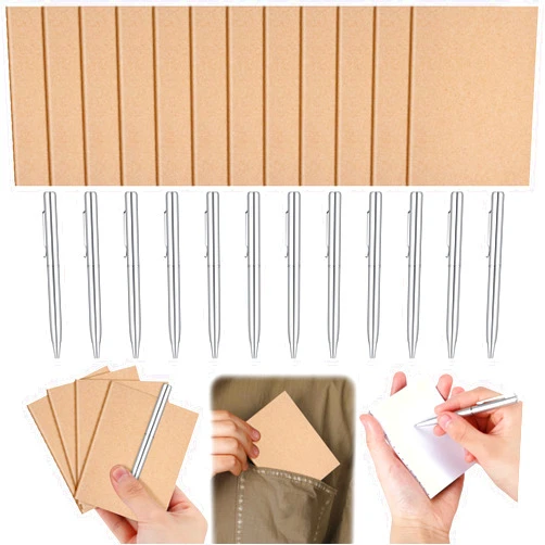 Dunzoom 24 Pcs Mini Pocket Notebook Set, 2.5