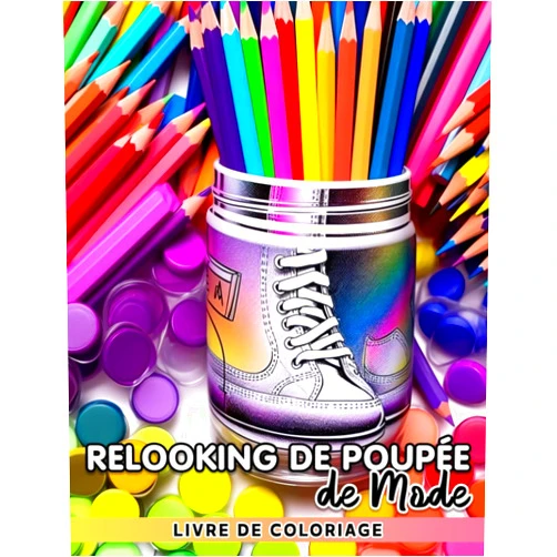 Rocco Anderson Livre de coloriage de relooking de poupée de mode: Concevez et colorez vos propres tenues et accessoires élégants - Une activité amusante et éducative (French Edition)