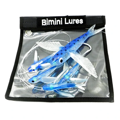 Bimini Lures Flying Fish Daisy Chain Lures! Catch Any Predatory Pelagic Fish in The Ocean Including Dolphin, Tuna, and Wahoo! Rigged and Ready to Fish!