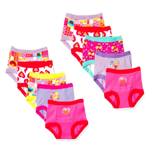 Sesame Street Unisex Toddler Potty Training Pants with Elmo, Cookie Monster and Big Bird with Stickers & Success Chart