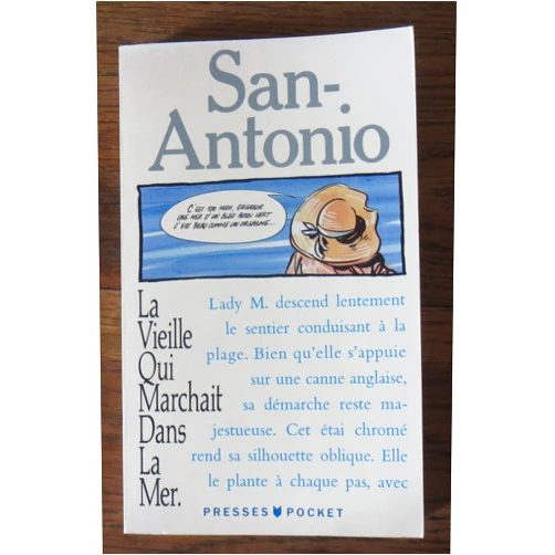 French Edition by San-antonio (Author) VIEILLE QUI MARCHAIT dans la mer