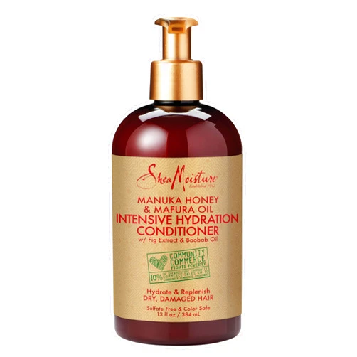 SheaMoisture Conditioner Intensive Hydration for Dry, Damaged Hair Manuka Honey and Mafura Oil to Nourish and Soften Hair 13 oz
