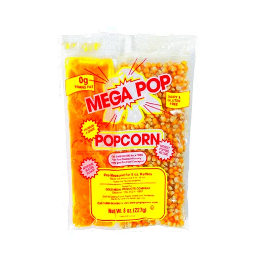 Gold Medal 2611432 Gold Medal Mega Pop Popcorn Butter 8 Oz. 36/Carton (2836)