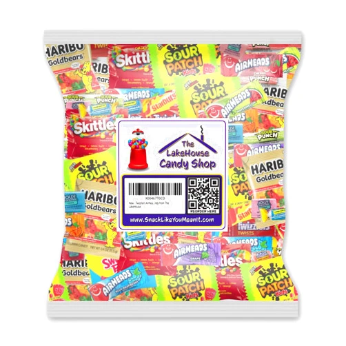The LakeHouse Sour Patch Kids Airheads Bulk Gummy Candy - 2 Pounds - Haribo Gummy Bears - Jolly Rancher Gummies - Skittles Bulk - Pinata Candy Variety Pack - Fun Size Assorted Candy from The LakeHouse