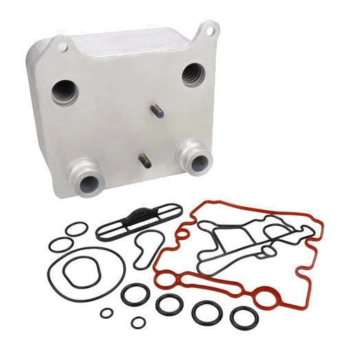 USTAR Engine Oil Cooler Kit Compatible with Ford F-250 Super Duty 03-07, F-350 Super Duty 03-07, E-350 Club Wagon 04-05, E-350 Super Duty 04-10, Excursion 03-05, 6.0L Replaces 3C3Z6A642CA