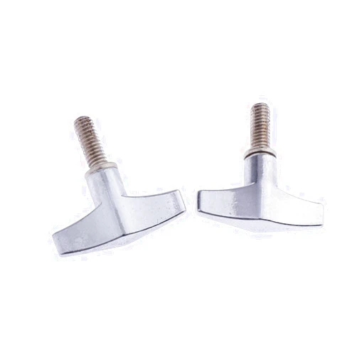 D DOLITY Pack of 2 Zinc Alloy Drum Set Cymbal Stand Screw 6mm High-graded Percussion Instrument Parts,