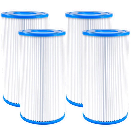 PHIG, Type A or C Filter Cartridge for Intex 59900E and 29000E Filter Pump, Washable Filters for Pool Fits 500, 530, 800, 1000 & 1500 GalHr Filters(4Packs)