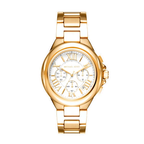 Michael Kors Oversized Camille Women's Watch, Stainless Steel Chronograph Watch for Women