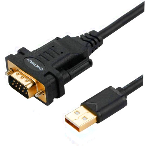 OIKWAN USB to RS232 DB9 Serial Cable Male Converter Adapter with FTDI Chipset for Windows 11,10, 8.1, 8, 7, Vista, XP, 2000, Linux and Mac OS X 10.6 (10ft)…