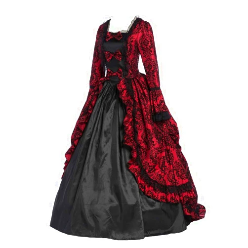 CountryWomen Marie Antoinette Princess Dress Period Ball Gown Reenactment Theater Dress Brocade Ball Gown Queen Dresses