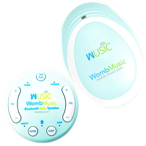 Wusic Premium Pregnancy Pack - Get The Womb Music Bluetooth Baby Belly Speaker and Baby Heartbeat Monitor in This Great Combo prenatal Pregnancy Gift Package.