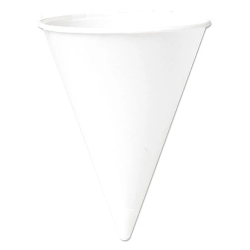 Solo Foodservice 42BR-2050 4.25 oz White Paper Cone Cups (Case of 5000)