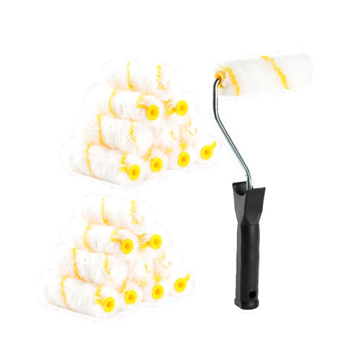 Bates Choice Bates- Paint Rollers, 4 inch Paint Roller with 20 Covers, Small Paint Roller, Paint Roller Covers, Mini Paint Roller, Paint Roller 4 Inch, Mini Rollers for Painting, Paint Rollers 4 Inch