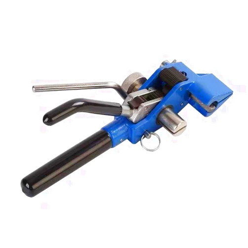 KNNSRE Steel Strapping Banding Tool Pallet Strapping Kit with Ratchet Tensioner and Cutter，Metal Belt Packaging Machine with 100pcs Buckle 3/4